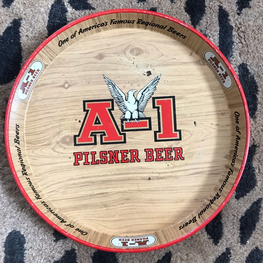 Vintage A-1 Pilsner Beer Tray
